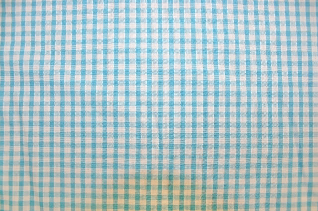 Polycotton Gingham Turquoise 1/8 check